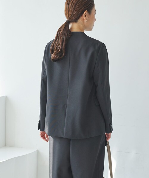 URBAN RESEARCH（アーバンリサーチ）の「『セットアップ対応』ノーカラージャケット（ノーカラージャケット・レディース・NAVY/BLACK・36/38/40）」の16枚目の写真