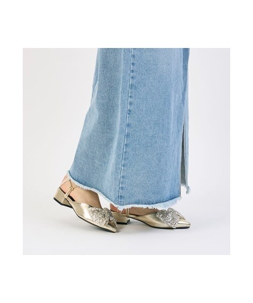 noyau（ノヤウ）の「ノヤウ noyau 2WAYリボンストラップミュールパンプス （パンプス・レディース・BL/WHC/BLK/SVC/GDC・S/22.5cm/M/23.5cm/L/24.5cm/LL/25cm）」の19枚目の写真