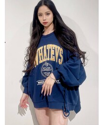 GYDA | WHATEVSレースアップ ドルマンスウェットトップス(スウェット)