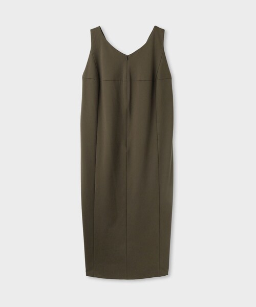 ROPE'（ロペ）の「【一部店舗限定】【REALM（レルム）】U-NECK JERSEY DRESS｜モクロディジャージワンピース　26SS（ワンピース・レディース・ブラック/カーキ・36/38）」の6枚目の写真