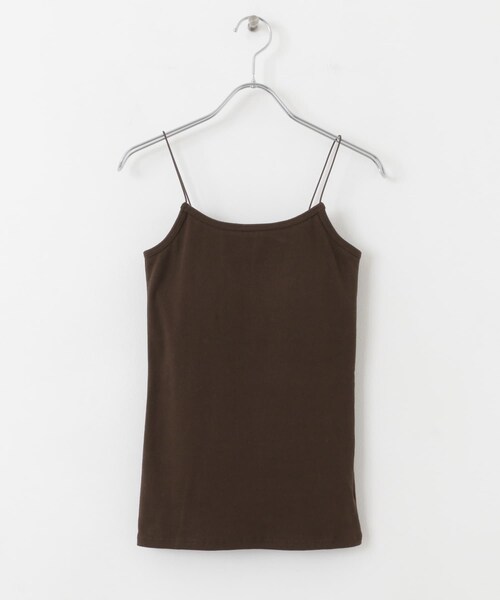KBF（ケイビーエフ）の「スパゲティストラップカップ付きキャミ（キャミソール・レディース・L.BEIGE/YEL GREEN/BLACK/BLUE GRAY/BROWN・one）」の19枚目の写真