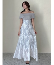 dazzlin | シアージャカードコルセットワンピース(ワンピース)