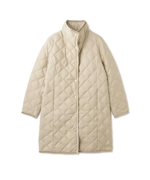 ROPE'(ロペ)の「【TAION×LIMONTA×ROPE'トリプルコラボ】スタンドカラーロングダウンコート(ダウンジャケット/コート・レディース・ベージュ/ネイビー・36/38)」の2枚目の写真