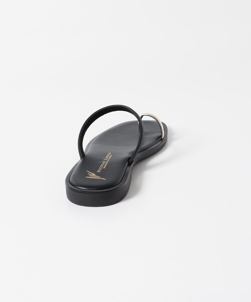URBAN RESEARCH Sonny Label（アーバンリサーチサニーレーベル）の「NICOLAS LAINAS　メタルサムリングダブルストラップサンダル（サンダル・レディース・GOLD BLACK・36/37/38）」の7枚目の写真