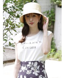 MERCURYDUO | 【サーティーワンアイスクリーム×MERCURYDUO】ノースリプリントカットソー(Tシャツ/カットソー)