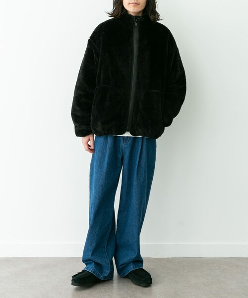 URBAN RESEARCH Sonny Label（アーバンリサーチサニーレーベル）の「リバーシブルスタンドブルゾン（ブルゾン・メンズ・ブラック/ネイビー・M/L/XL）」の12枚目の写真