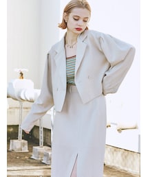 jouetie | パフスリーブテーラードジャケット【セットアップ対応】(テーラードジャケット)