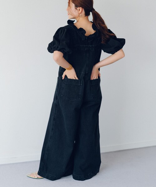 URBAN RESEARCH Sonny Label（アーバンリサーチサニーレーベル）の「NaokoTakayamaデニムオーバーオール（サロペット/オーバーオール・レディース・インディゴ/ブラック・36/38）」の8枚目の写真