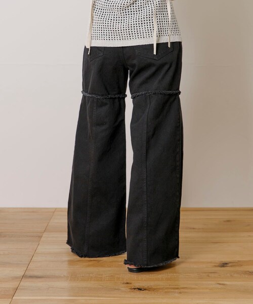 THE GOODLAND MARKET（ザグッドランドマーケット）の「old honey　-OH- 45℃ pants（その他パンツ・レディース・white/black・FREE）」の17枚目の写真