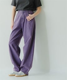 Maison INNESS | カラーデニムケミカル加工バレルレッグパンツ＜大きいサイズ有＞(デニムパンツ)