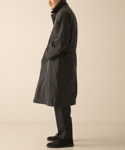 URBAN RESEARCH(アーバンリサーチ)の「A PRESSE Lining Silk Coat(ステンカラーコート・メンズ・NAVY・2/3)」の8枚目の写真