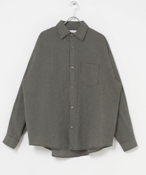 URBAN RESEARCH（アーバンリサーチ）の「FOOOOUR OO CHECK SHIRT OO（シャツ/ブラウス・メンズ・BLACK C/GREEN C/BLUE C/RED C・1/2/3/4）」の12枚目の写真