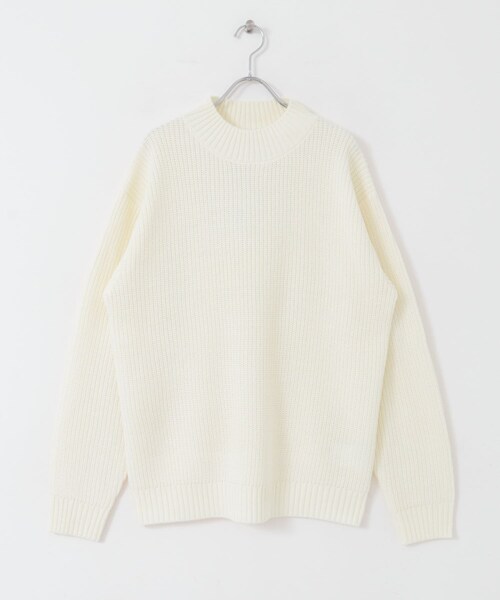 ITEMS URBANRESEARCH（アイテムズ アーバンリサーチ）の「マシンウォッシャブル 片畦モックネックニット（ニット/セーター・メンズ・IVO/CML/GRN/BLU/BLK・M/L）」の12枚目の写真