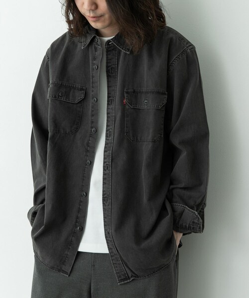 URBAN RESEARCH Sonny Label（アーバンリサーチサニーレーベル）の「LEVI’S　JACKSON WORKER（シャツ/ブラウス・メンズ・DRAK WASH・M/L）」の4枚目の写真