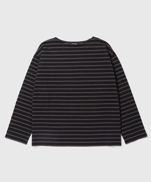 ADAM ET ROPE'(アダムエロペ)の「《別注》【Le Minor/ルミノア】 L/S SIGNATURE BASQUE(Tシャツ/カットソー・メンズ・ライトグレー/ダークブラウン/ダークブラウン系/ブラウン・L/M/S)」の16枚目の写真
