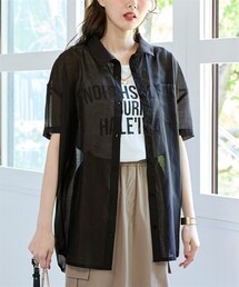 nissen | 大きいサイズ オーバーサイズシアーシャツ(シャツ/ブラウス)