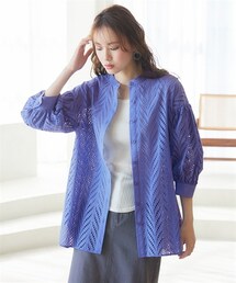 miclat | 大きいサイズ　カットワークレースシャツ　miclat(シャツ/ブラウス)