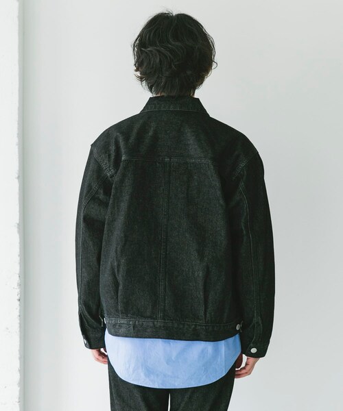 URBAN RESEARCH DOORS（アーバンリサーチドアーズ）の「13.3oz デニムジャケット（デニムジャケット・メンズ・INDIGO/BLACK・M/L）」の14枚目の写真