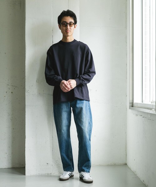 URBAN RESEARCH DOORS(アーバンリサーチドアーズ)の「10.5オンス ヘビーウェイトロングスリーブTシャツ(Tシャツ/カットソー・メンズ・C.NAVY/WHITE/MIX WHITE・M/L)」の17枚目の写真