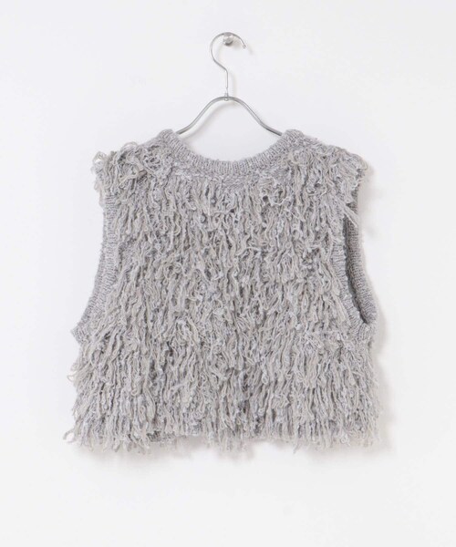 KBF(ケイビーエフ)の「ループニットベスト(ベスト・レディース・BEIGE/BROWN/CHARCOAL/GRAY・one)」の15枚目の写真