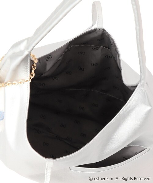 ROPE' PICNIC(ロペピクニック)の「【Esther Bunny Little meets ROPE' PICNIC】チャーム付きバッグ(トートバッグ・レディース・ブラック/シルバー・F)」の18枚目の写真