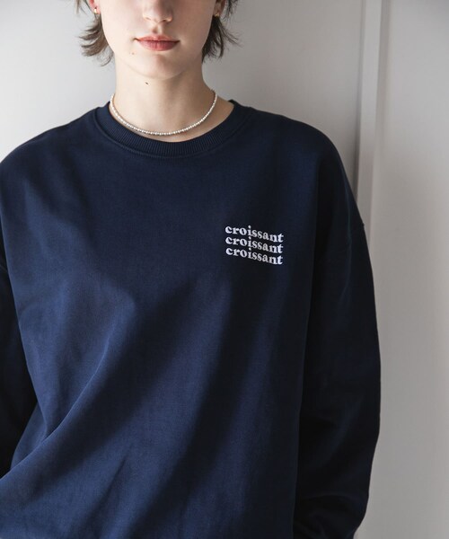 URBAN RESEARCH(アーバンリサーチ)の「『別注』Les Petits Basics×URBAN RESEARCH SWEAT(スウェット・レディース・F NAVY/K COFFEE・XS)」の6枚目の写真