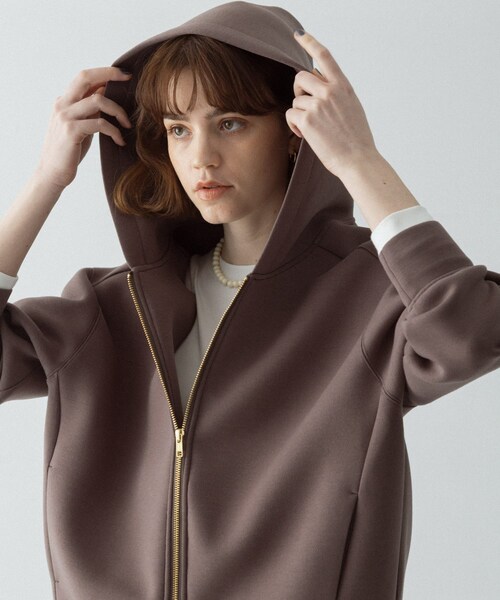 URBAN RESEARCH Sonny Label（アーバンリサーチサニーレーベル）の「ダンボールZIPコクーンフーディー（パーカー・レディース・L.グレー/チャコール/ネイビー・Free）」の2枚目の写真