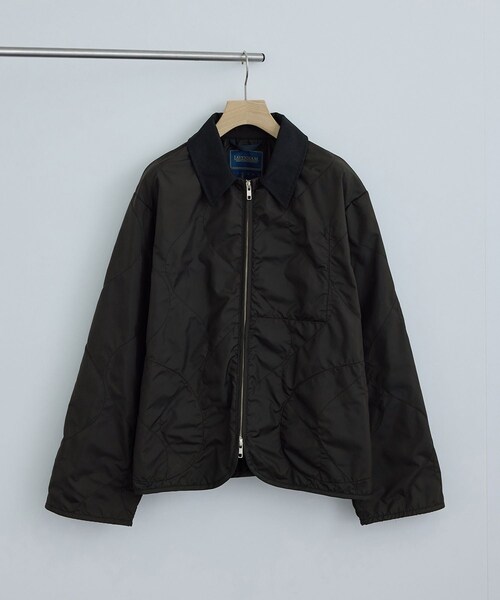 ADAM ET ROPE'(アダムエロペ)の「【J'aDoRe・店舗限定】【LAVENHAM(ラベンハム)】LAVENHAM_SIDE POCKET UNWADDED TEYNHAM WOMENS(ブルゾン・レディース・ブラック系/ベージュ系・10/8)」の5枚目の写真