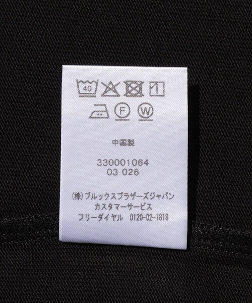 ADAM ET ROPE'(アダムエロペ)の「【Brooks Brothers/ブルックスブラザーズ】HW WOVEN LABEL SS TEE(Tシャツ/カットソー・メンズ・ブラック/ホワイト・L)」の10枚目の写真