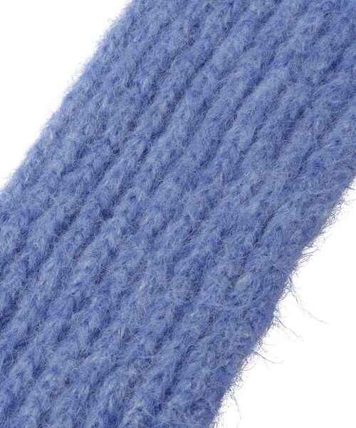 ROPE' PICNIC（ロペピクニック）の「スリムリブニットマフラー（マフラー・レディース・グレー/キナリ/ブルー・F）」の7枚目の写真