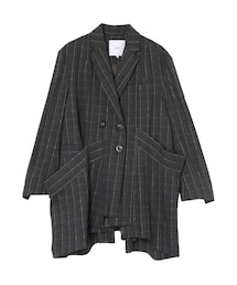 UN3D. | LINE CHECK INSERT DESIGN JK(テーラードジャケット)