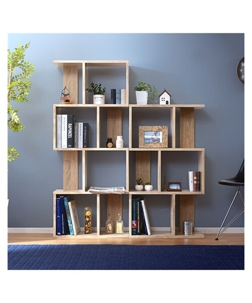 nissen（ニッセン）の「S字ディスプレイラック（家具・メンズ・ウォールナット/オーク/オークX白/オークX黒/ウォールナットX黒/黒X白/白X黒・1=3段/2=4段）」の15枚目の写真