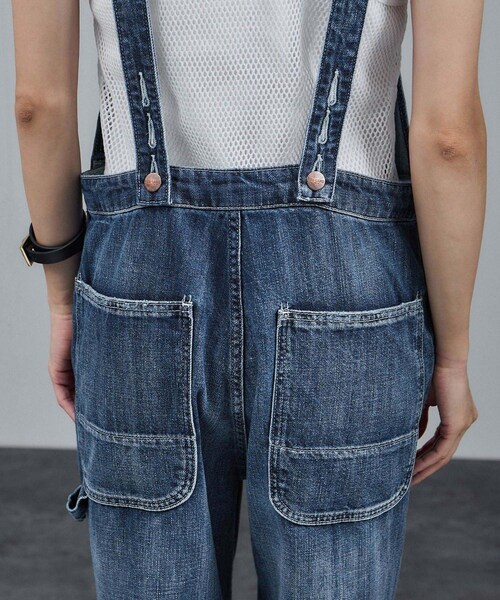 ADAM ET ROPE'（アダムエロペ）の「【RED CARD TOKYO（レッドカードトーキョー）】Nomad 2 / ノマドツー（サロペット/オーバーオール・レディース・ブルー系・0）」の17枚目の写真