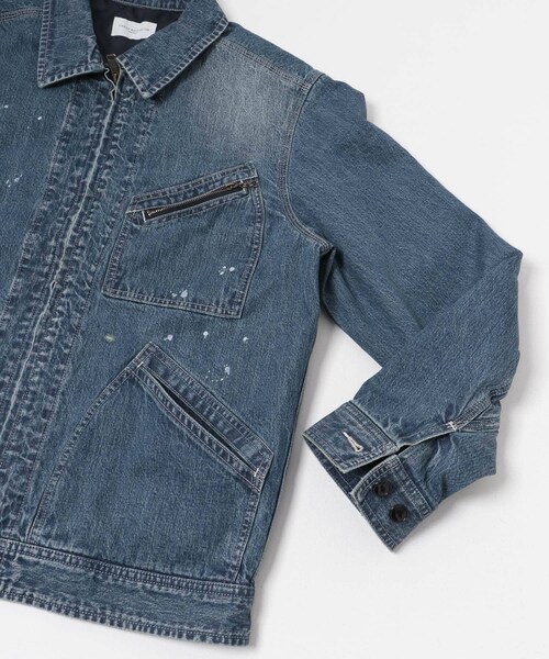 URBAN RESEARCH（アーバンリサーチ）の「new basic 10oz DENIM WORK JACKET（デニムジャケット・メンズ・INDIGO/BLACK・M/L）」の18枚目の写真