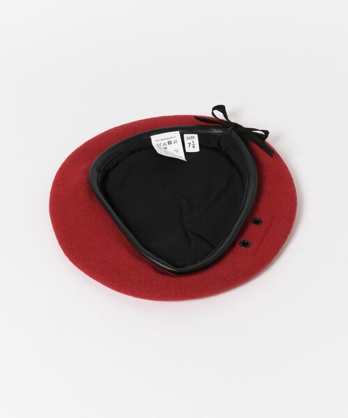 KBF（ケイビーエフ）の「WOOL BERETS（ハンチング/ベレー帽・レディース・RED/BLACK/NAVY・XS）」の9枚目の写真