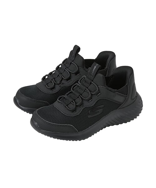 nissen（ニッセン）の「【SKECHERS（スケッチャーズ）】スニーカー Slip-ins BOUNDER スリップインズ（男の子　女の子）（スニーカー・メンズ・ブラック×ブラック/ブラック×グレー/チャコール/ネイビー/レッド・18.0cm/19.0cm/20.0cm/21.0cm/22.0cm/23.0cm）」の6枚目の写真