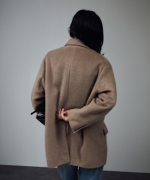 ADAM ET ROPE'（アダムエロペ）の「【J'aDoRe・店舗限定】【クチュール ド アダム】別注 Cottage Coat/コテージコート（チェスターコート・レディース・キャメル系・36/38）」の19枚目の写真