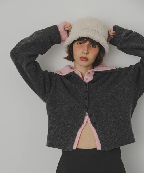 SMELLY（スメリー）の「ファーバケットハット（ハット・レディース・IVO/BLK/BRN・-）」の8枚目の写真