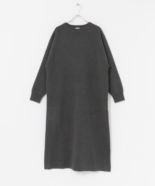 URBAN RESEARCH DOORS(アーバンリサーチドアーズ)の「スウェットライクニットワンピース(ワンピース・レディース・L/BEG/BORDEAUX/CHARCOAL・Free)」の12枚目の写真