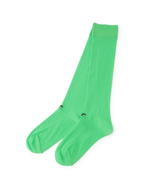 ADAM ET ROPE'(アダムエロペ)の「シアーハイソックス(ソックス/靴下・レディース・ブラック/キナリ系/グリーン/ピンク・F)」の14枚目の写真