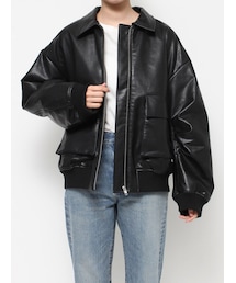 Ungrid | フェイクレザーブルゾン(ブルゾン)