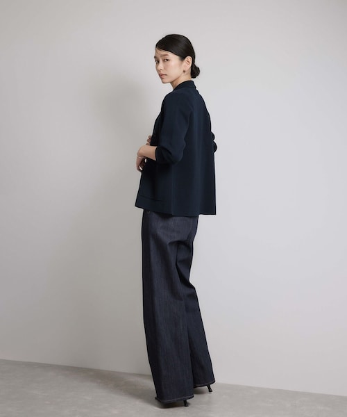 ROPE'（ロペ）の「ミラノリブ ニットダブルジャケット/イージーケア（テーラードジャケット・レディース・ベージュ/ネイビー・36/38）」の19枚目の写真