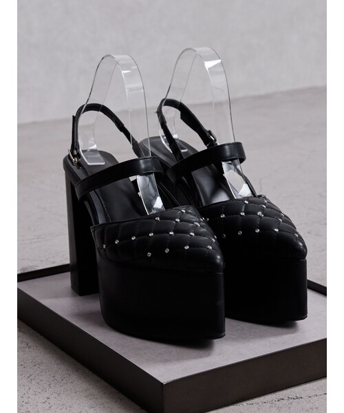 GYDA（ジェイダ）の「bijou quiltingパンプス（パンプス・レディース・オフホワイト/ブラック・S/M/L）」の20枚目の写真