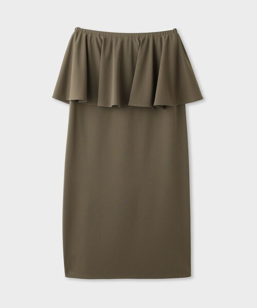 ROPE'（ロペ）の「【一部店舗限定】【REALM（レルム）】PEPLUM SKIRT｜フリルタイトスカート　26SS（スカート・レディース・カーキ・38）」の14枚目の写真