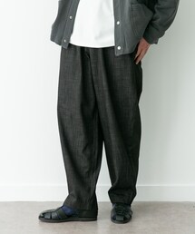 デニムライクイージーワイドパンツ