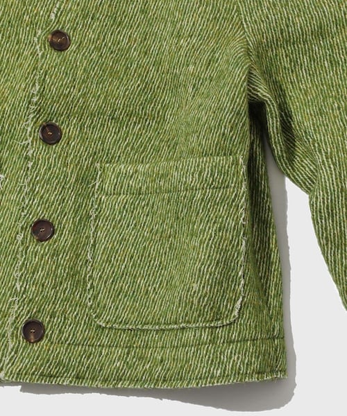 ADAM ET ROPE'（アダムエロペ）の「【Sefr/セファ】PAVEL CARDIGAN（カーディガン/ボレロ・メンズ・グリーン・M/S）」の7枚目の写真