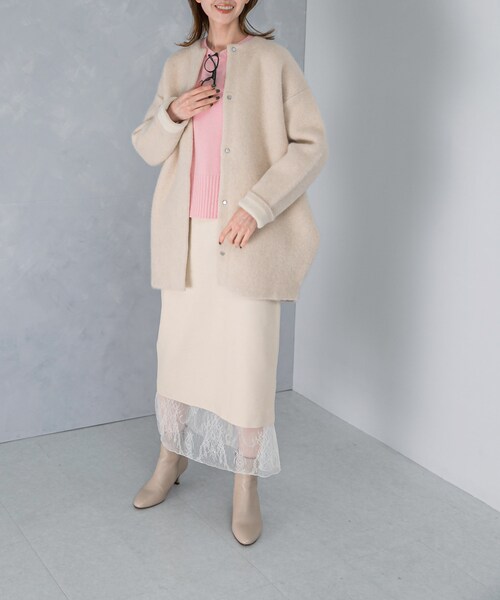 URBAN RESEARCH ROSSO（アーバンリサーチロッソ）の「『別注』ELENDEEK×ROSSO　CN RACCOON MIX WCD（カーディガン/ボレロ・レディース・D.MIX/L.MIX・1/2）」の7枚目の写真