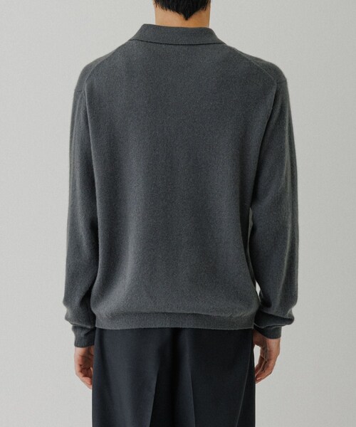 ADAM ET ROPE'（アダムエロペ）の「12GG カシミヤ ニット ポロシャツ（ポロシャツ・メンズ・ブラック/チャコール/ピンク系・L/M）」の16枚目の写真