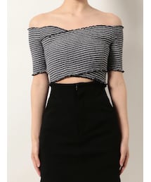 EMODA | フィットクロスバンドトップ(Tシャツ/カットソー)