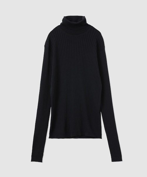 ROPE'(ロペ)の「JOHN SMEDLEY別注 RIB TURTLE(ジョンスメドレー別注/リブタートルニット)(ニット/セーター・レディース・ブラック/チャコール/ライトグレー/ベージュ/ワイン・36/38)」の17枚目の写真